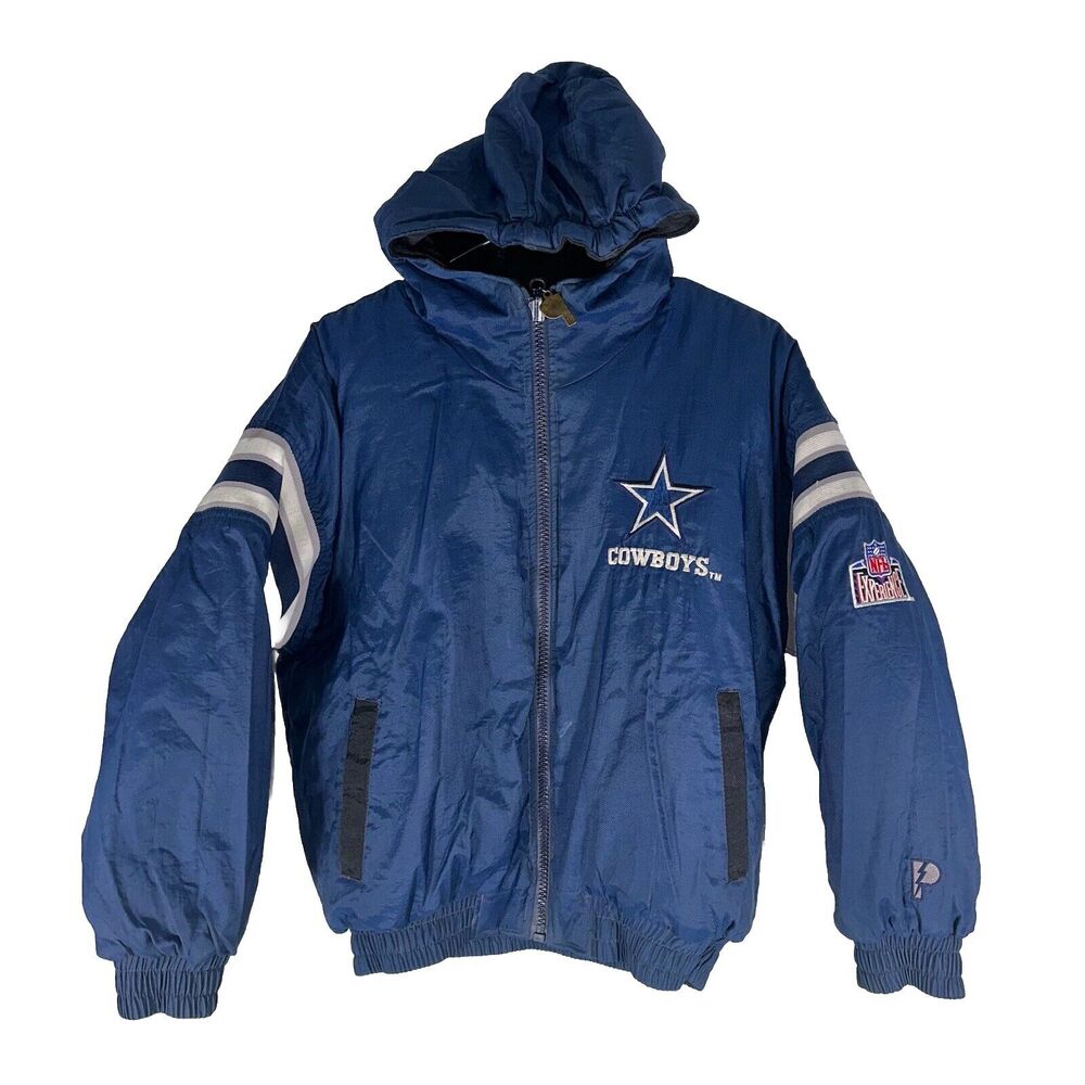 Vintage NFL Experience Pro Player Dallas Cowboys Reversible Boys Jacket L 14-16